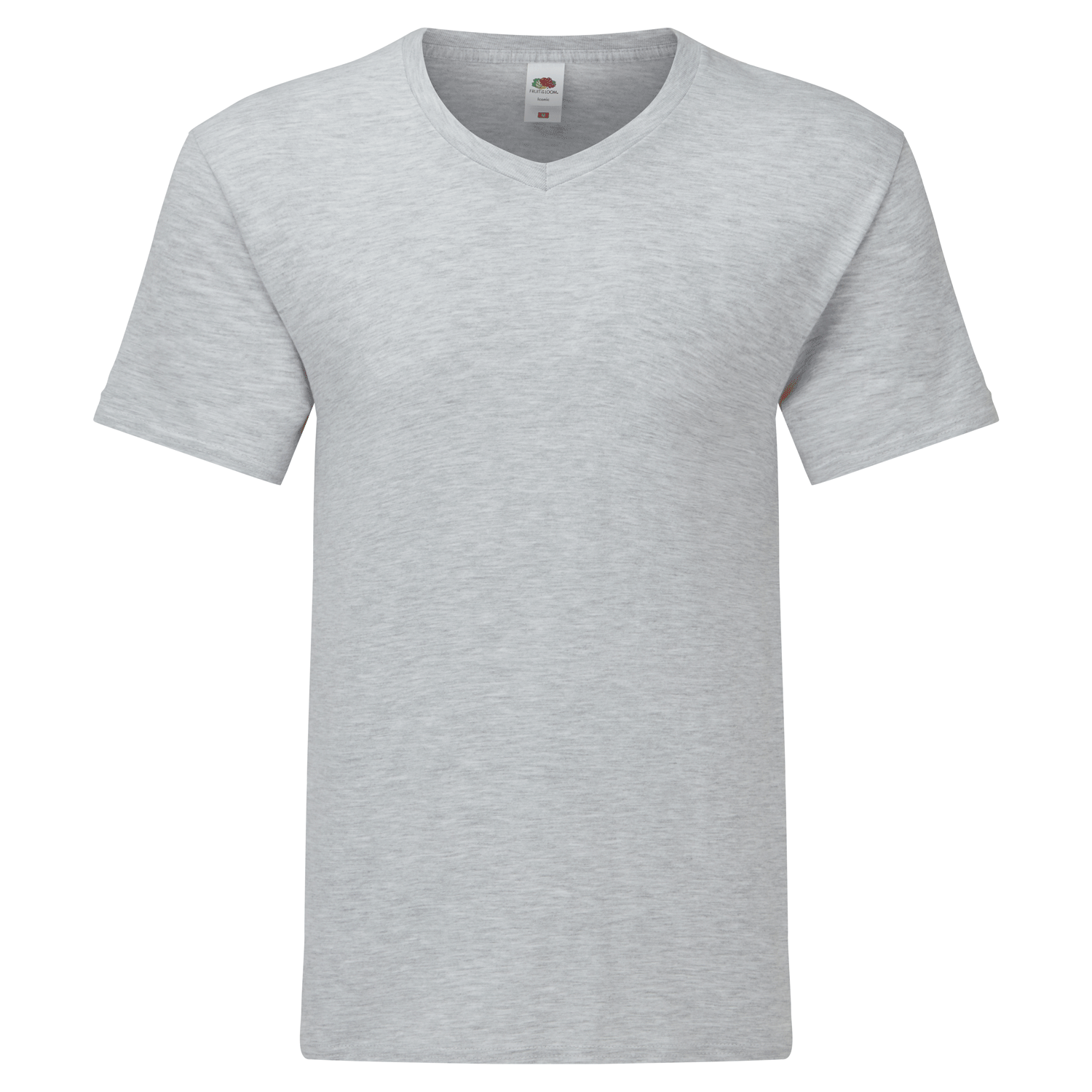 Fruit of the Loom Iconic 150 V-Neck T-Shirt in Graumeliert