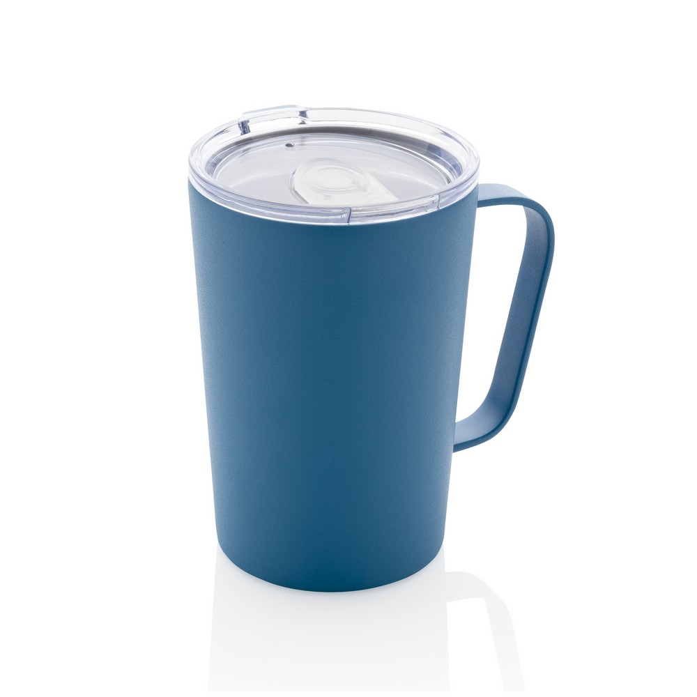 420 ml recycelter Edelstahl-Thermobecher in Blau