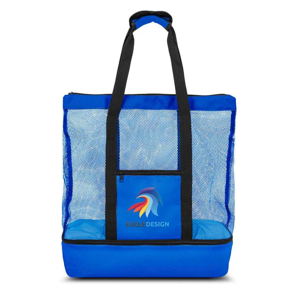 RPET Strandtasche, Einkaufstasche, Kühltasche | Maxwell in Dunkelblau, Ansicht 6