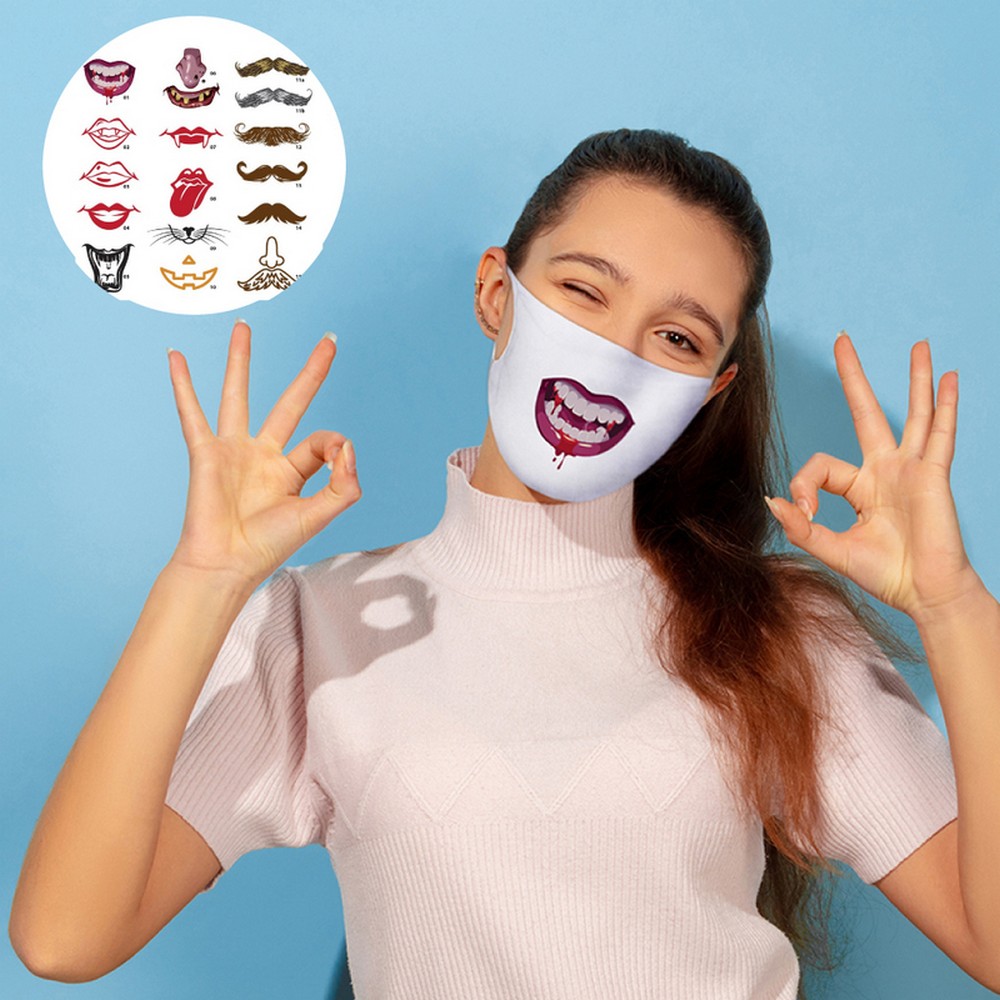 Wiederverwendbare Maske mit Filterraum und Silberionen in Grau, Ansicht 3