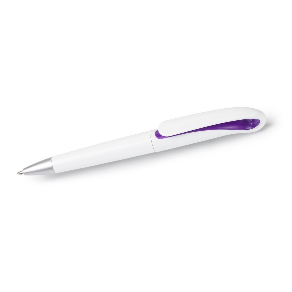 Kugelschreiber mit Drehmechanik in 7 Farben – V1318 in Violett, freigestellt