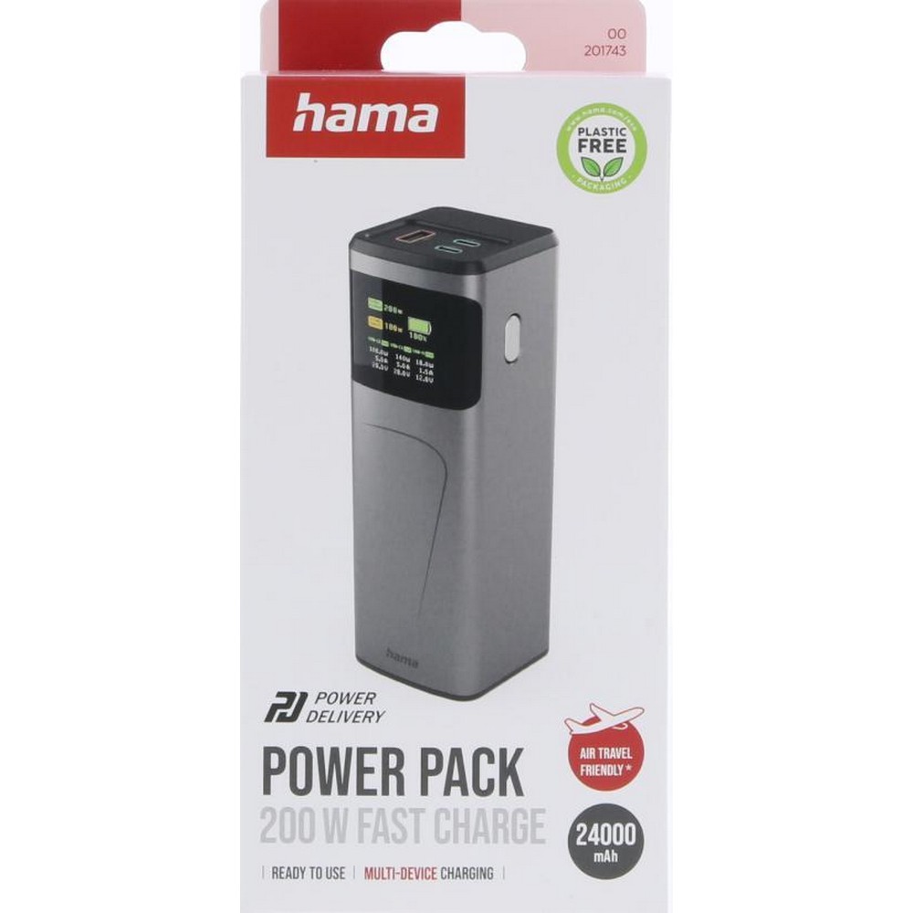 Powerbank 24000 mAh Hama High Power 200 W in Graphit, Ansicht 8