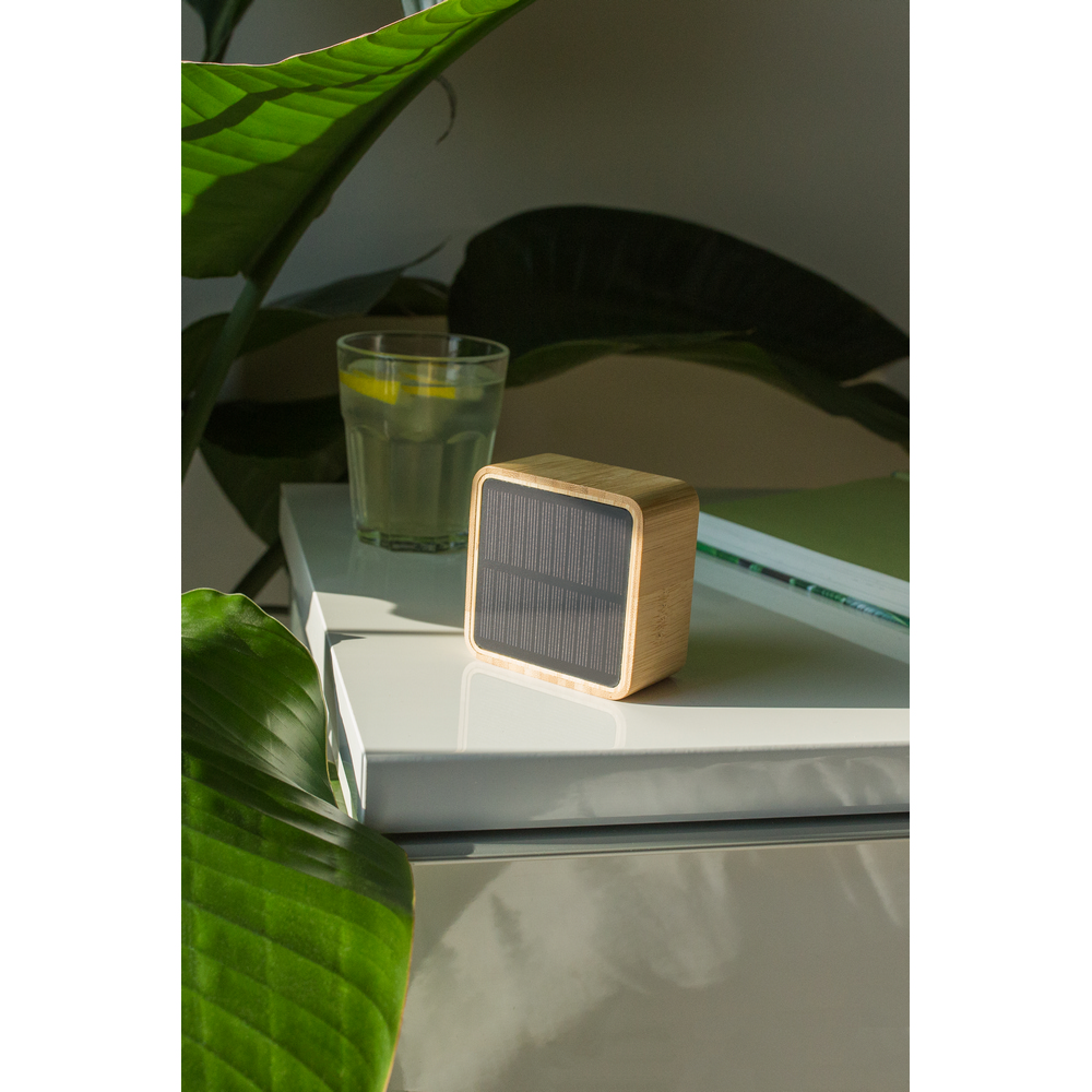 Wireless Lautsprecher aus Bambus 3W B'RIGHT, Solarpanel | Androwe in Holz, Ansicht 10