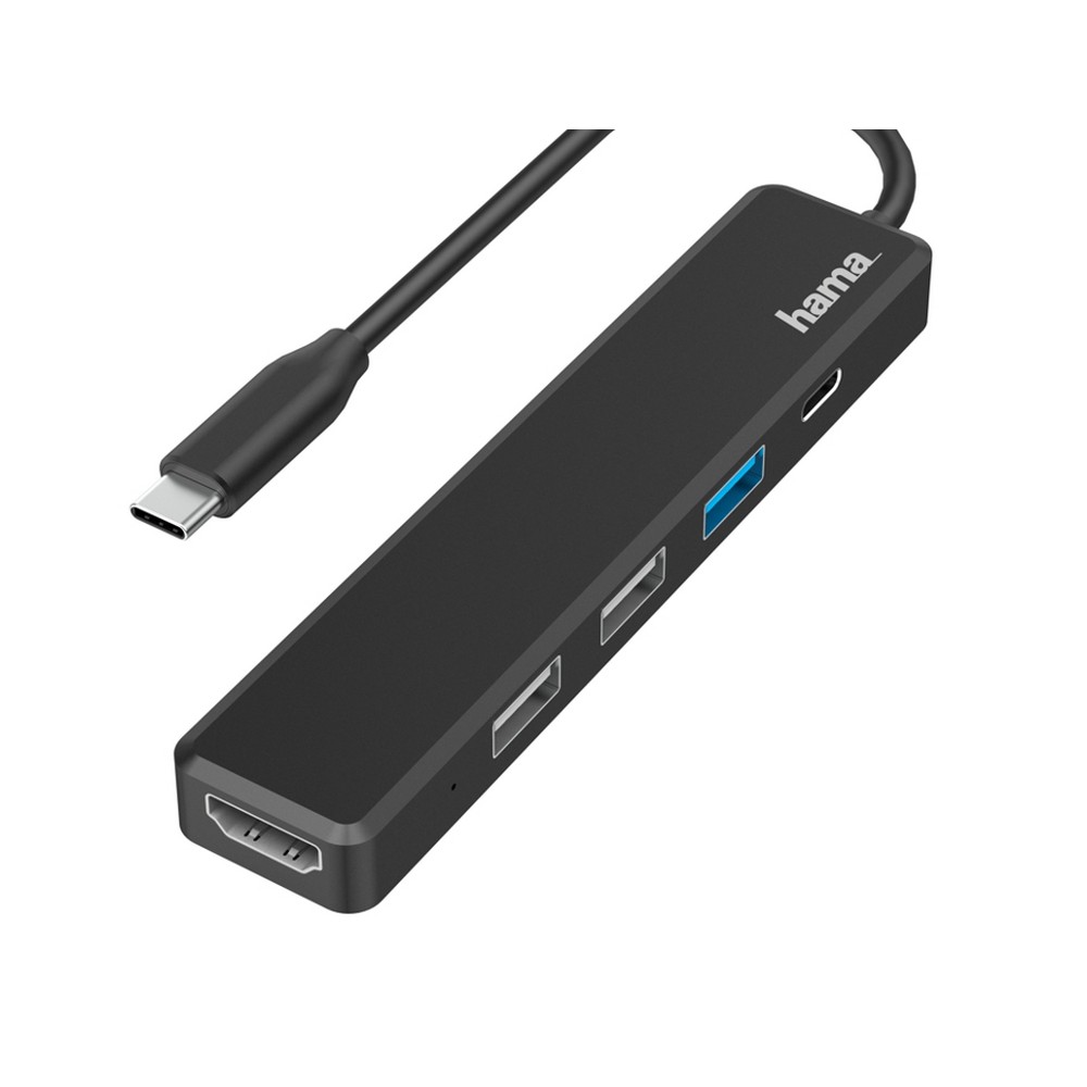 Hub USB, USB-C, HDMI Hama in Schwarz