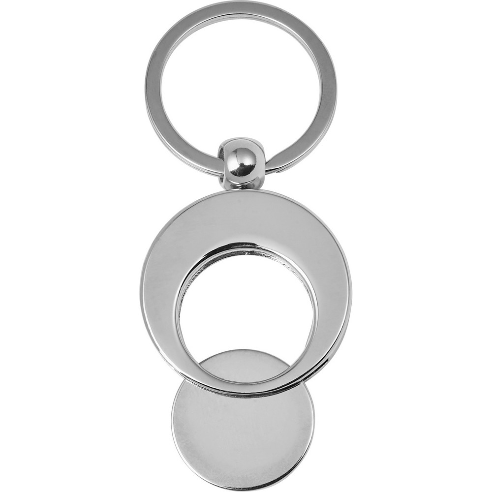 Schlüsselanhänger, Einkaufswagenchip in Silber, Ansicht 10