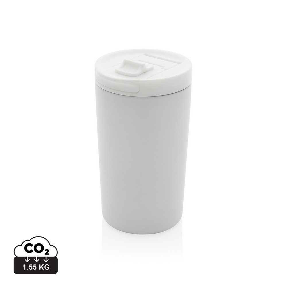 Doppelwandiger Vakuum-Becher aus RCS recyceltem SS in Weiß, Ansicht 10