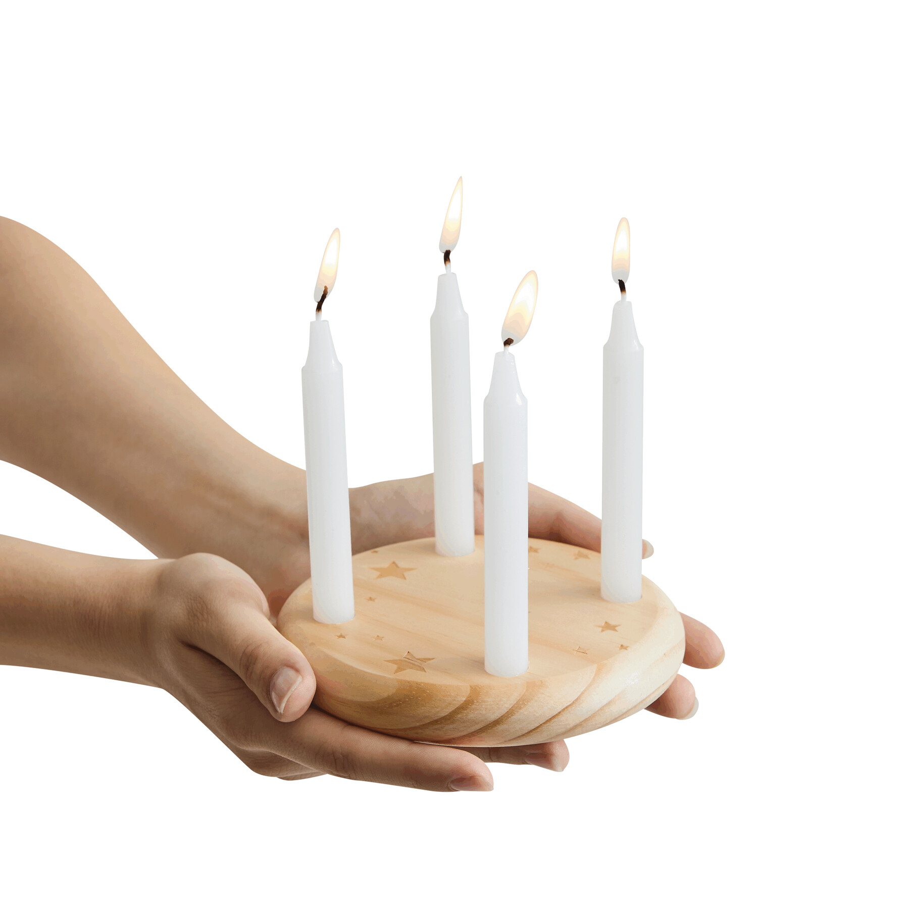 Kleiner Holz-Adventskranz | 4-christmas