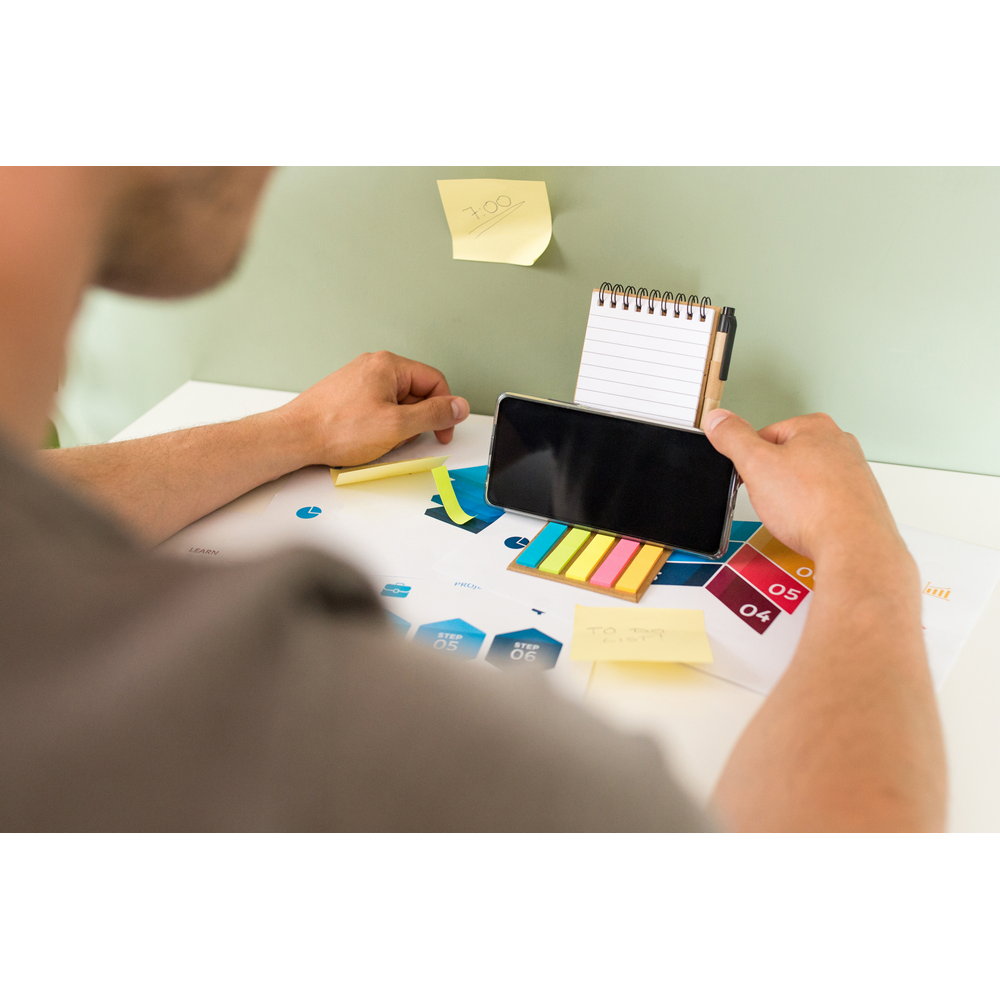 Notizenset, Notizblock, Stift, Haftnotizen | Madelyn in Neutral, Ansicht 13