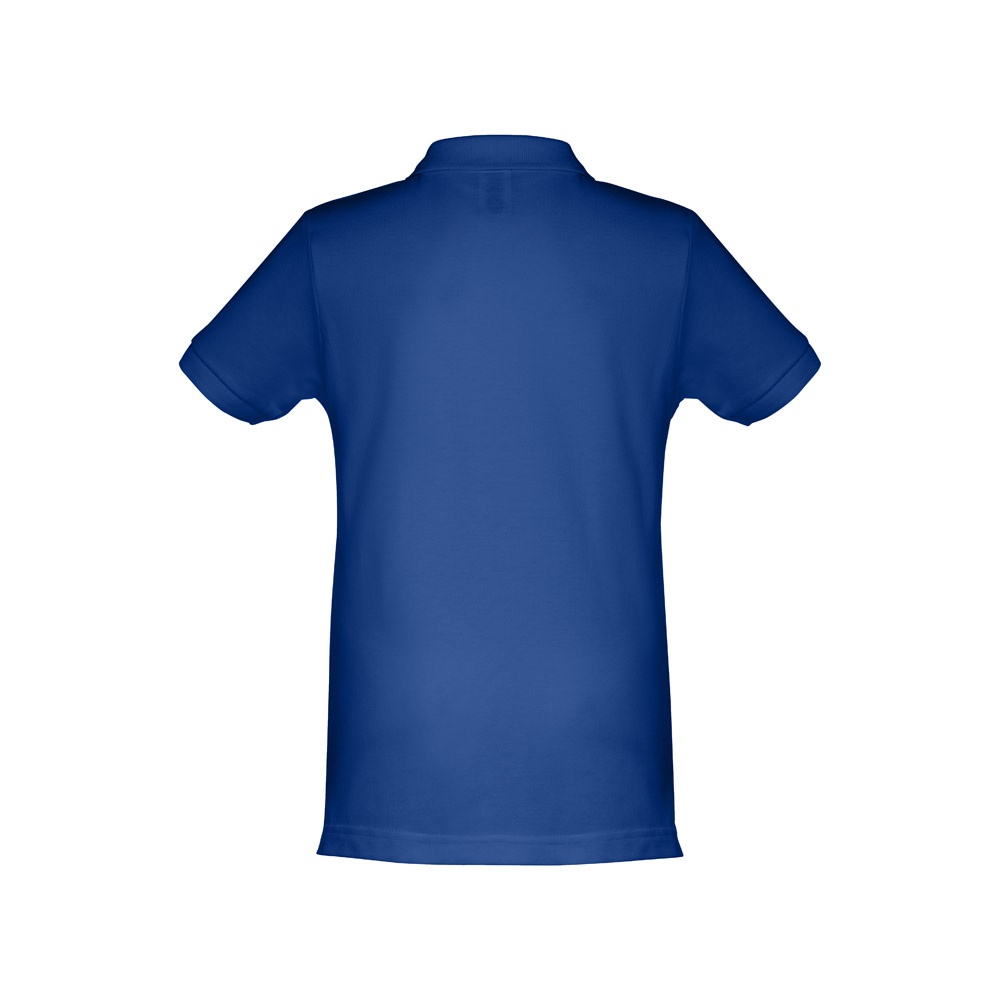 Kurzärmeliges Baumwoll-Poloshirt für Kinder (unisex) | THC Adam Kids – Königsblau, Ansicht 2