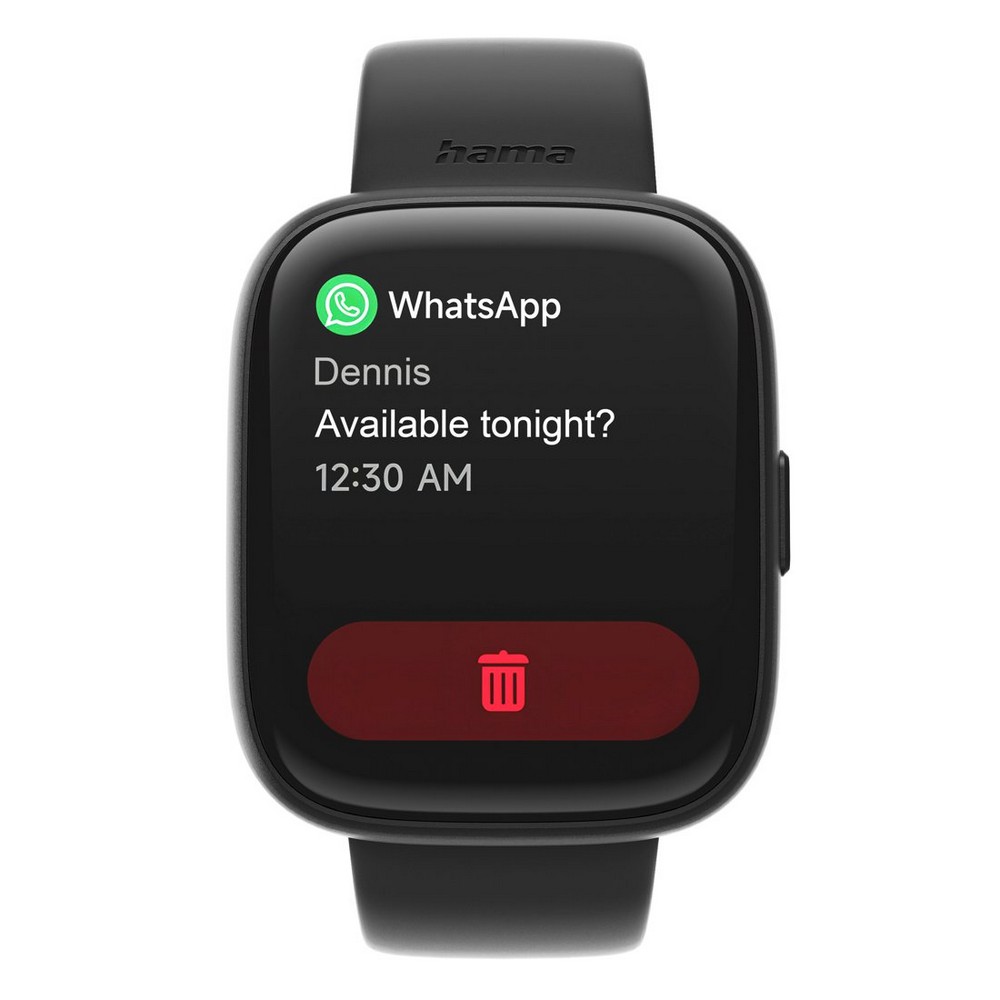 Aktivitätsmonitor Hama Smartwatch 4000 in Schwarz, Ansicht 6