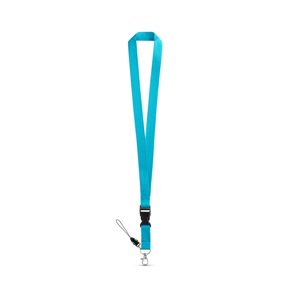 Lanyard aus Polyester | Anquetil – Hellblau