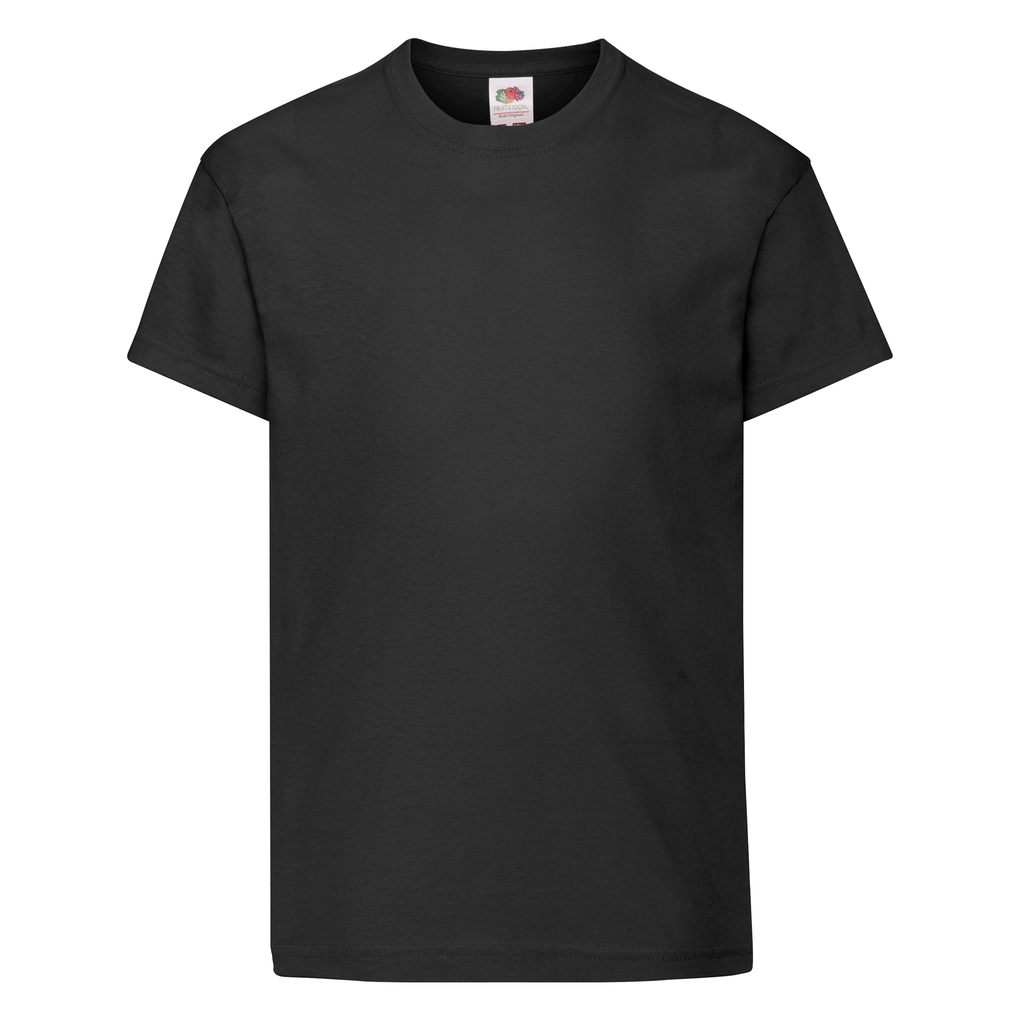 Fruit of the Loom Kinder Iconic 195 T in Schwarz