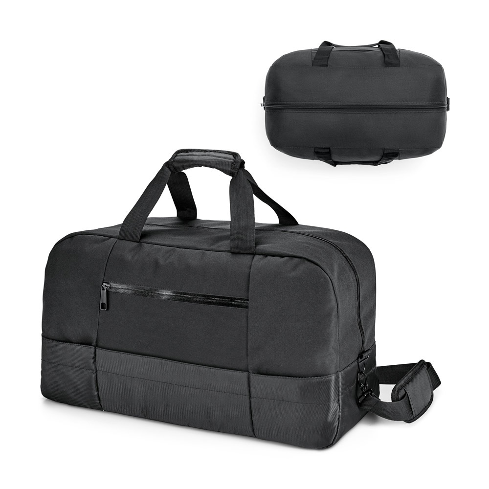 Business Sporttasche aus 840D-Jacquard und 300D Polyester | Zippers Sport – Schwarz, Ansicht 5