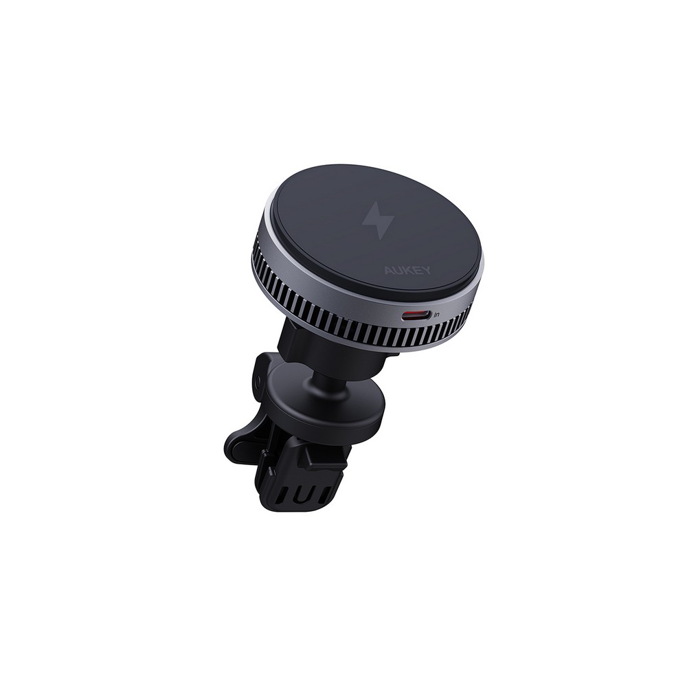 Kfz-Handyhalterung mit kabelloser 15W Ladefunktion, Aukey in Schwarz