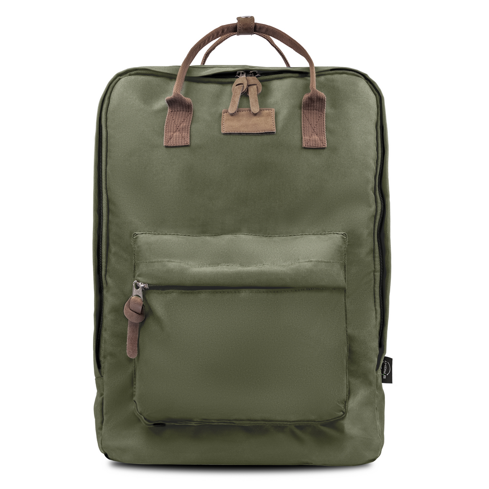 B'RIGHT Laptop-Rucksack 15,6", aus RPET | Finlay in Grün, Ansicht 4