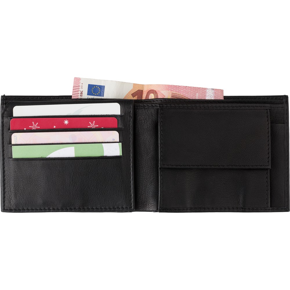 Brieftasche mit Scannschutz RFID in Schwarz