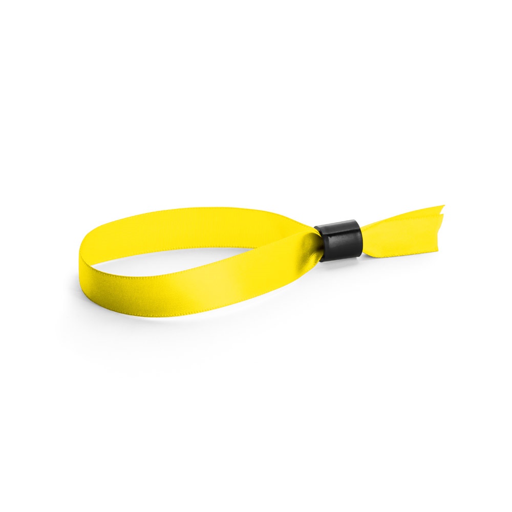 Veranstaltungsarmband aus Satin | Seccur – Gelb