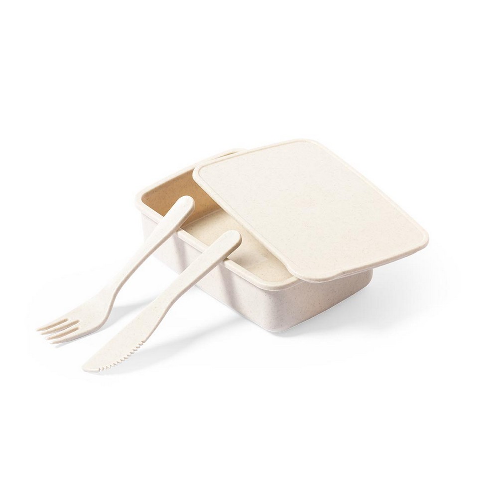 Lunchbox 700 ml, Besteck in Neutral, Ansicht 2