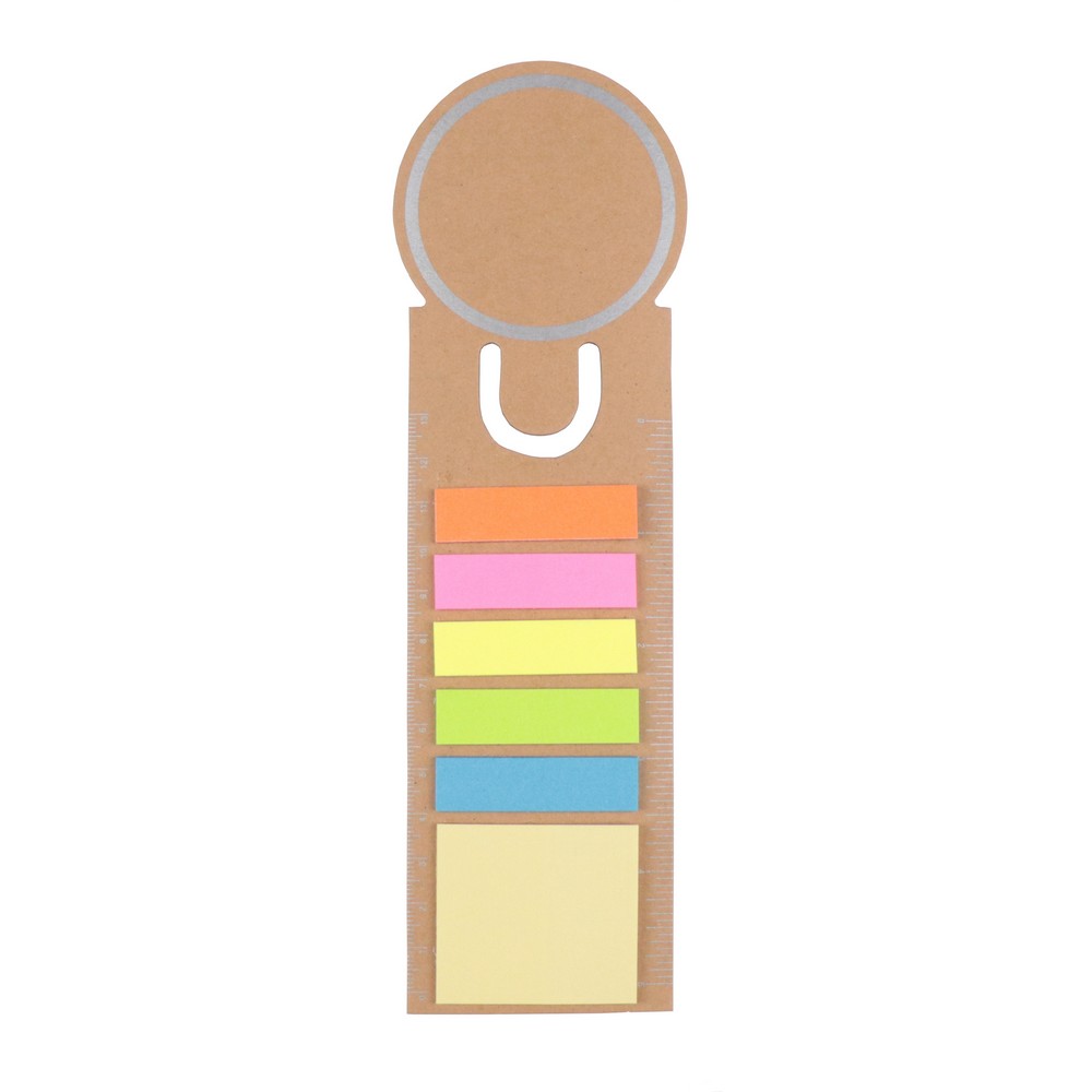 Notizenset, Lesezeichen, Haftnotizen, Lineal | Young in Braun