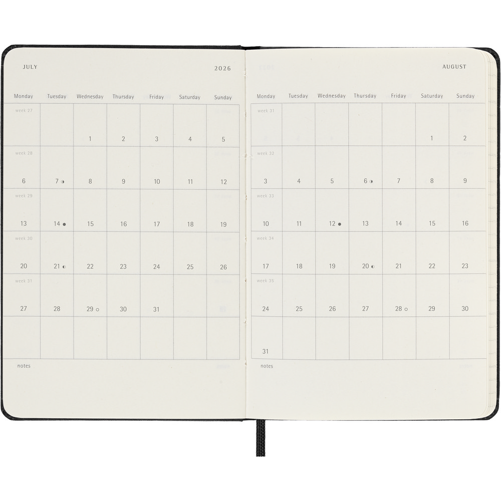 MOLESKINE Tageskalender in Schwarz, Ansicht 7