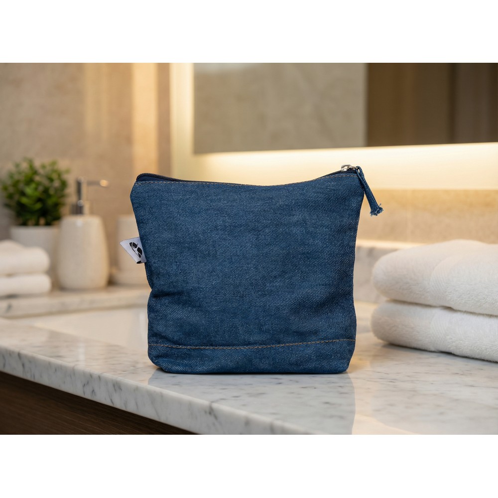 Kosmetiktasche in Blau, Ansicht 2
