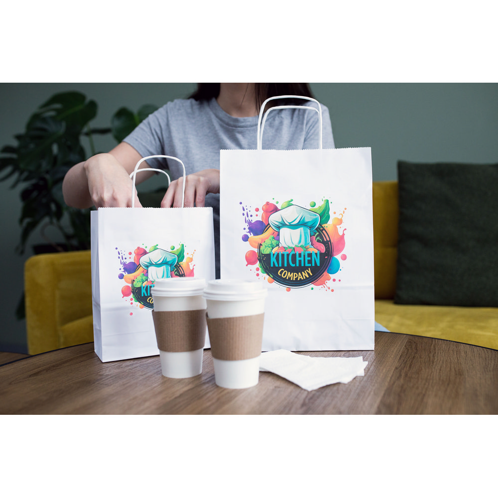 Papiertasche A4 | Dialla B in Weiß, Ansicht 11