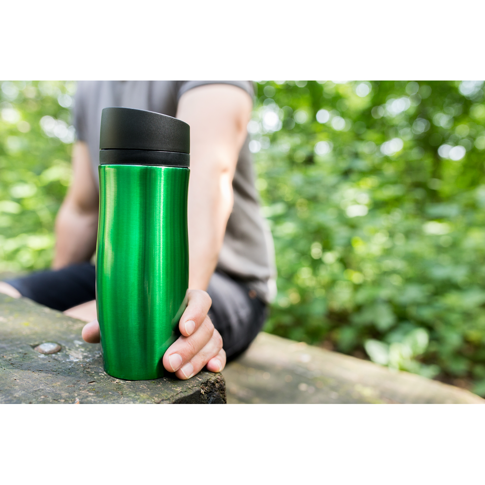 Thermobecher 375 ml Air Gifts | Jackson in Grün, Ansicht 11
