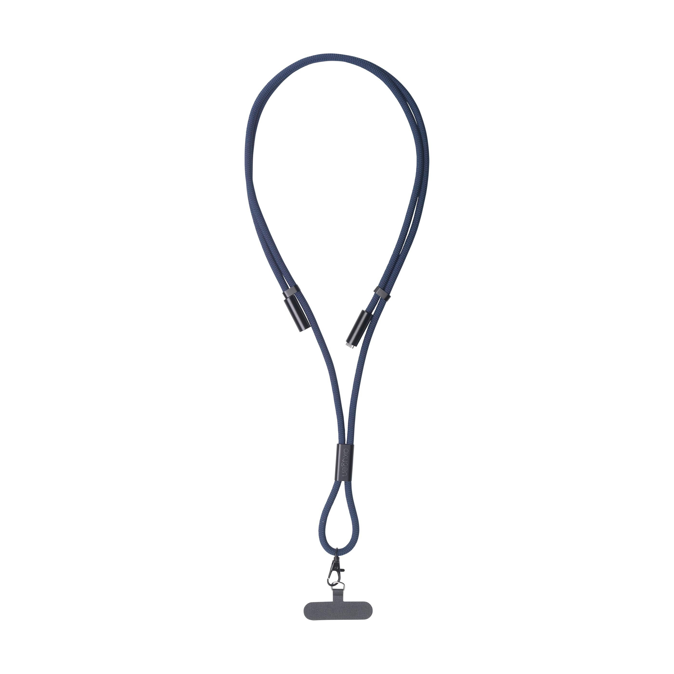 Lanyard 2-in-1 GRS RPET Load & Sync USB Cable