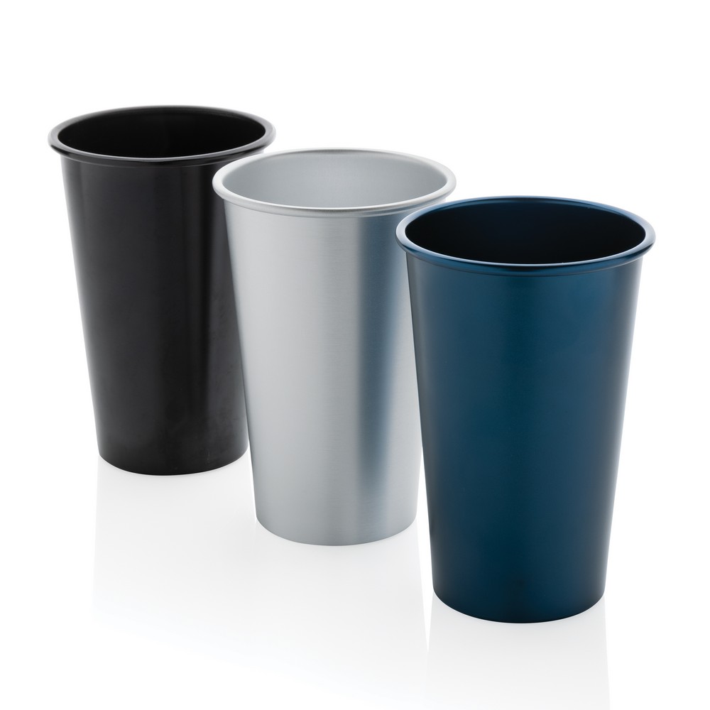 Alo Leight-Weight-Becher aus RCS recyceltem Aluminium 450ml in Blau, Ansicht 4