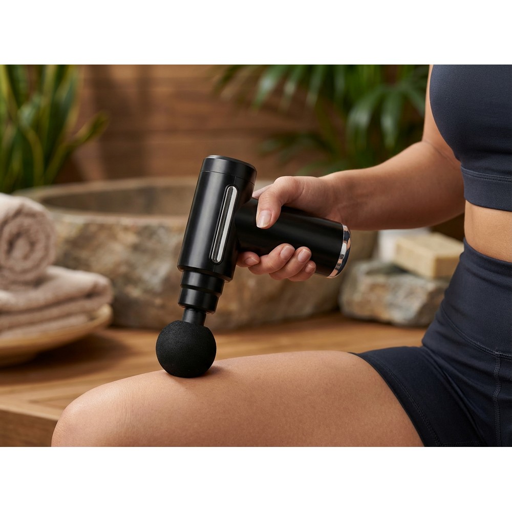 Massagegerät für Muskeln in Schwarz, Ansicht 2