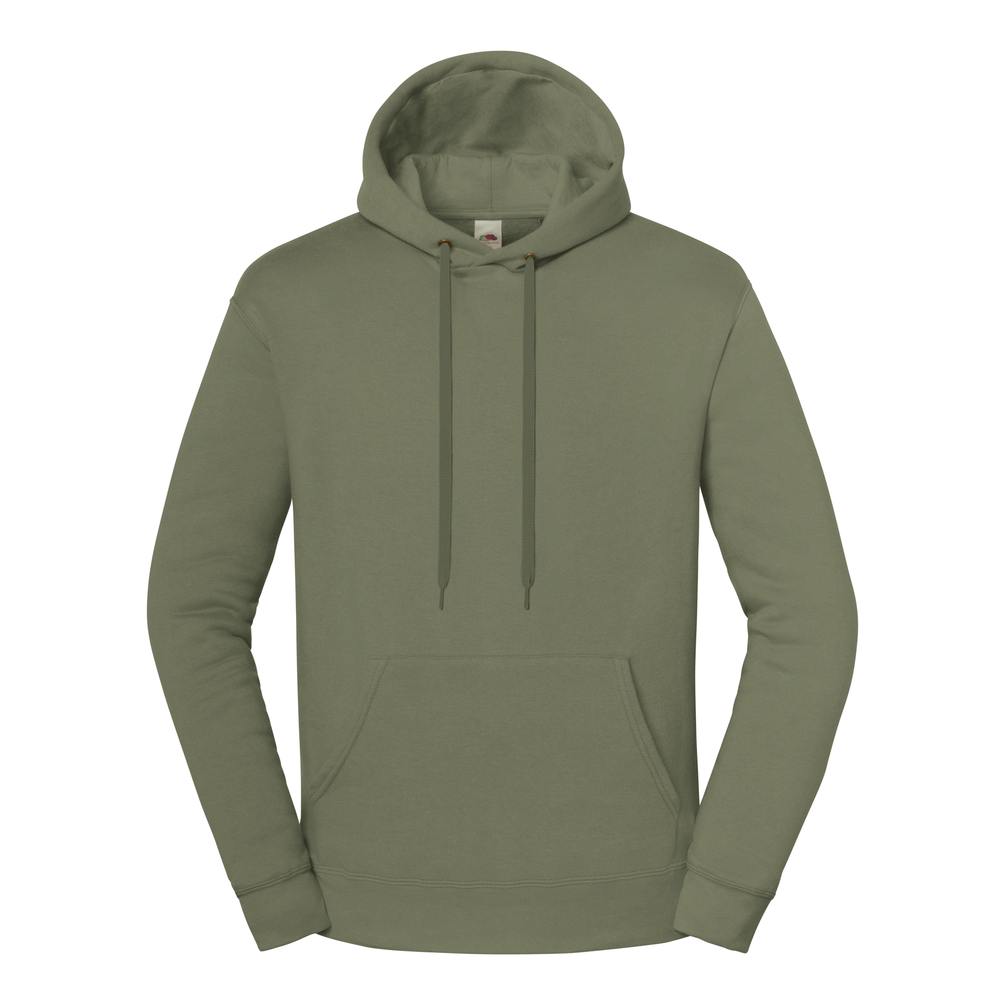 Fruit of the Loom Iconic Premium Kapuzen Sweat in Oliv