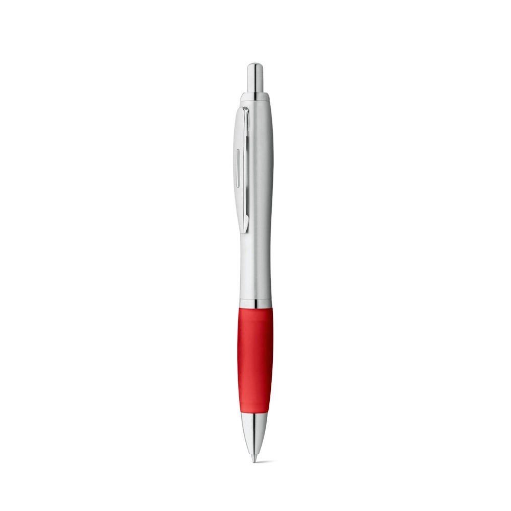 Kugelschreiber aus ABS aus Kunststoff mit Aluminiumclip | Swing – Rot, Ansicht 3