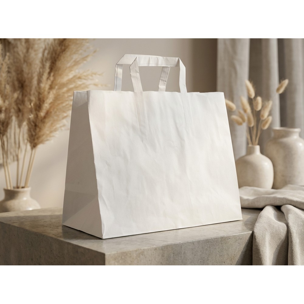 Papiertasche | Bisara in Weiß, Ansicht 3