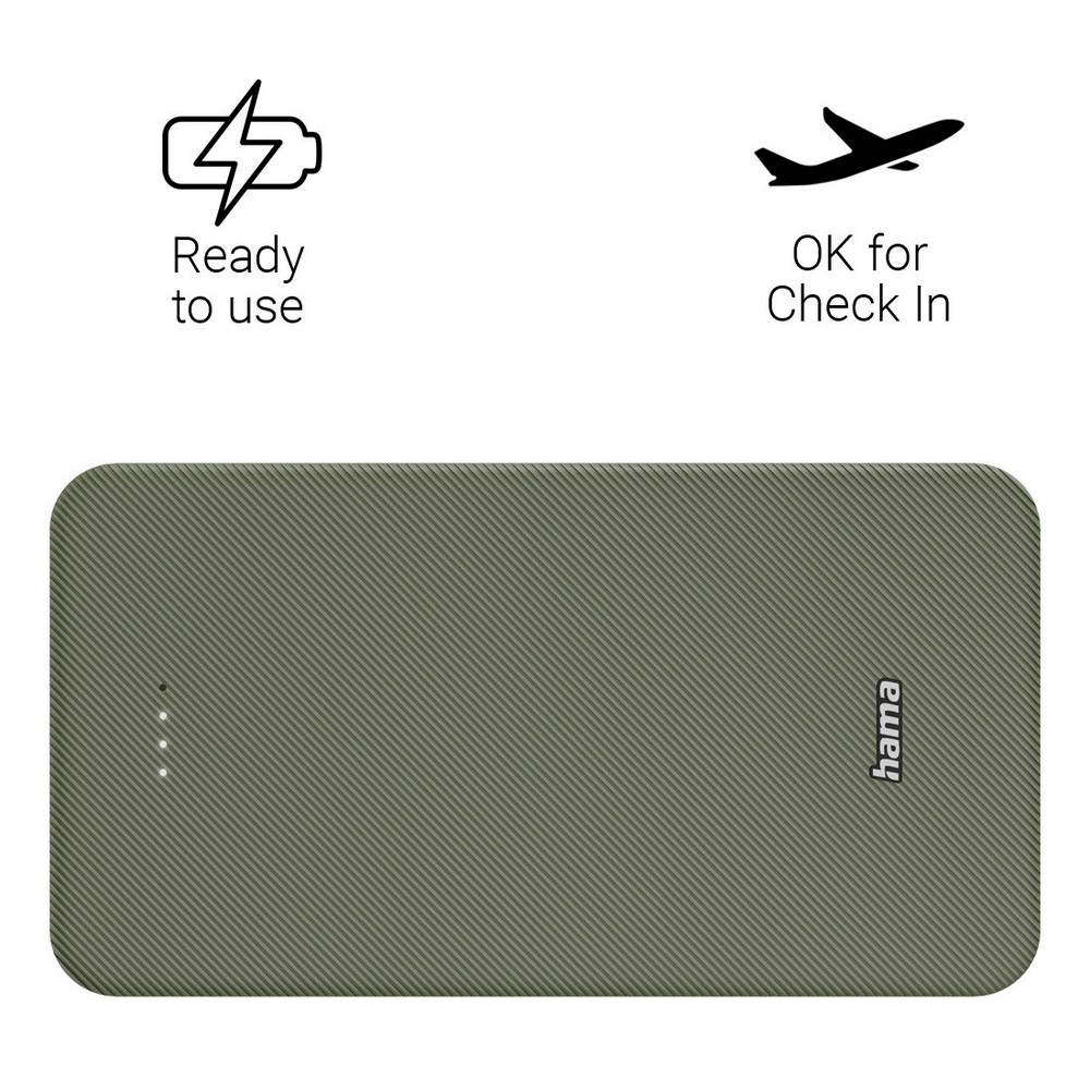 Powerbank 20000 mAh Hama Power Pack in Grün, Ansicht 5