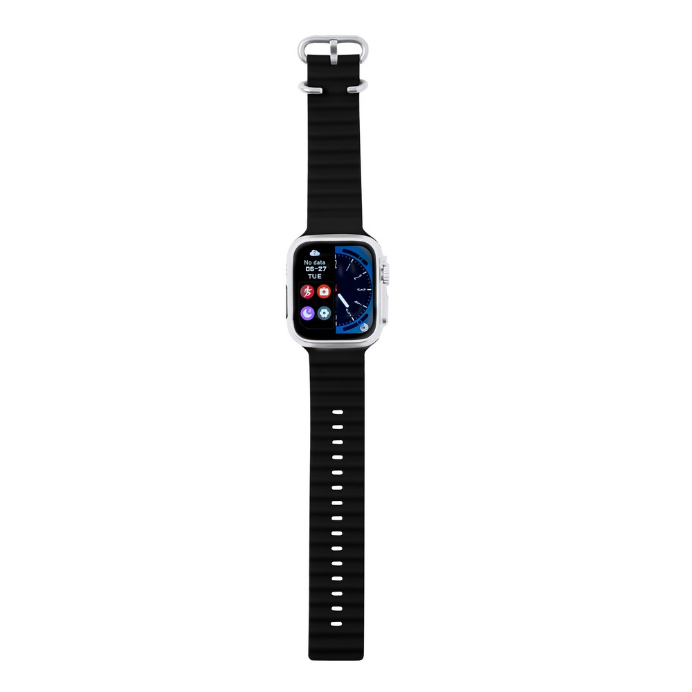 Aktivitätsmonitor, kabellose Multifunktionsuhr in Schwarz, Ansicht 10