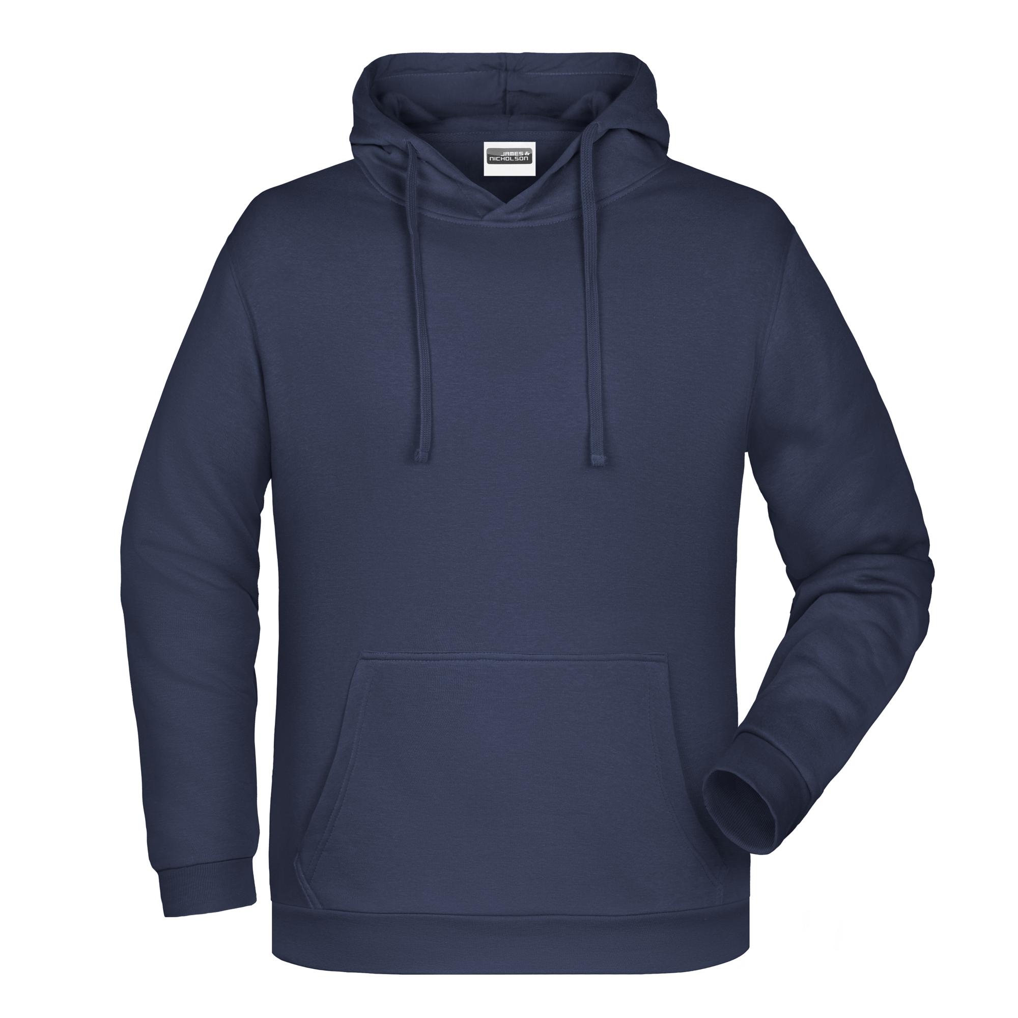 Basic Kapuzen-Sweat in Navy