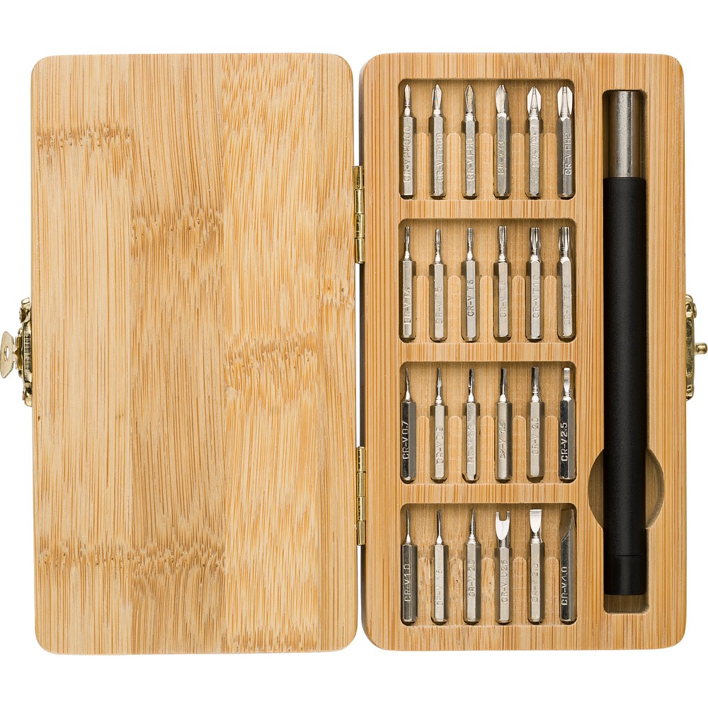 Schraubendreher, 24 Bits in Braun, Ansicht 3