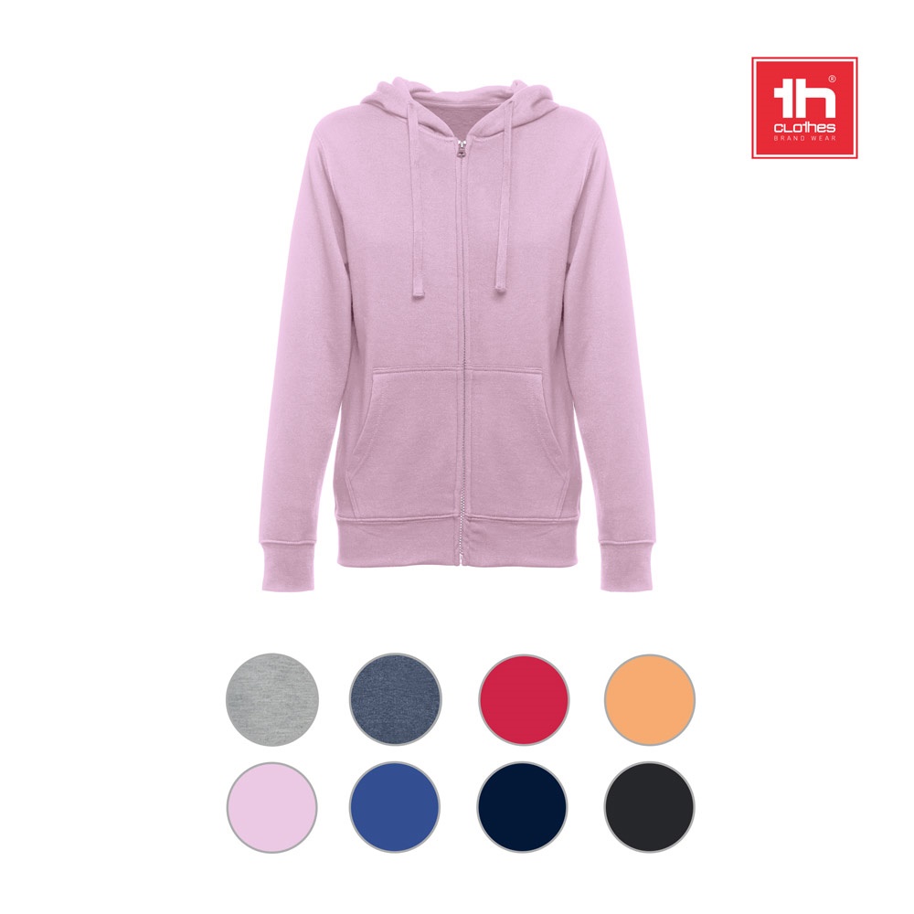 Sweatshirt für Frauen aus Baumwolle und Polyester | THC Amsterdam Women – Schwarz, Ansicht 6