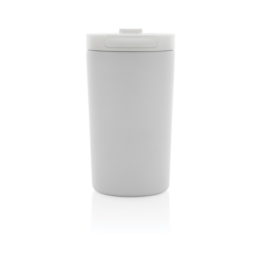 Doppelwandiger Vakuum-Becher aus RCS recyceltem SS in Weiß, Ansicht 2