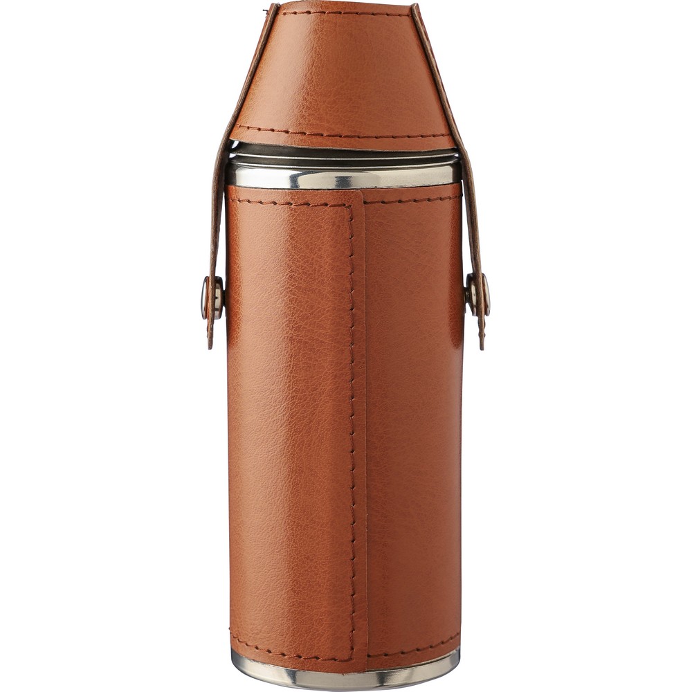 Flachmann 230 ml in Braun