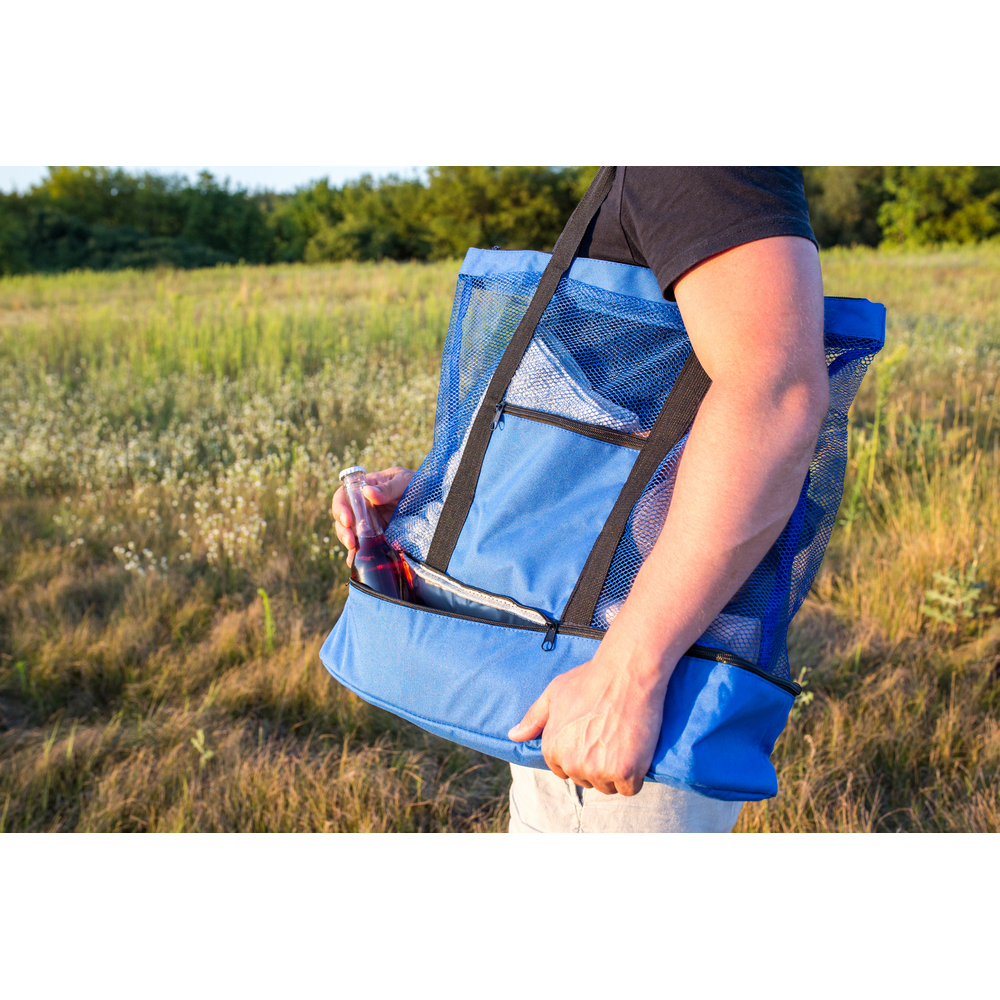 RPET Strandtasche, Einkaufstasche, Kühltasche | Maxwell in Grau, Ansicht 11