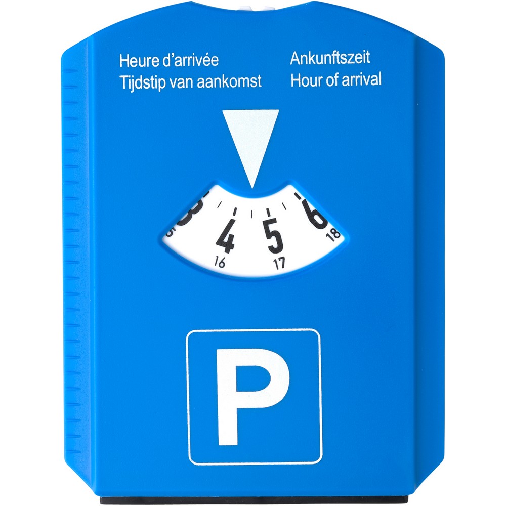 Parkscheibe in Blau