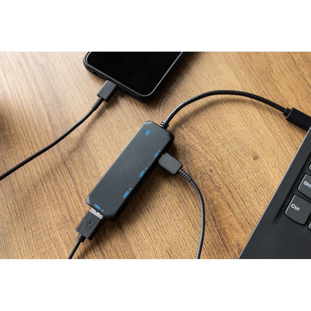 RABS USB und USB-C Hub | Gerard in Schwarz, Ansicht 2
