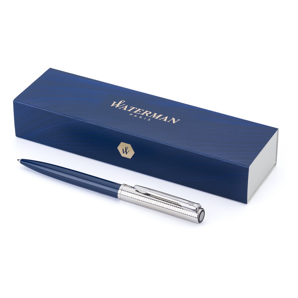 Kugelschreiber Waterman Allure Deluxe in blau, freigestellt