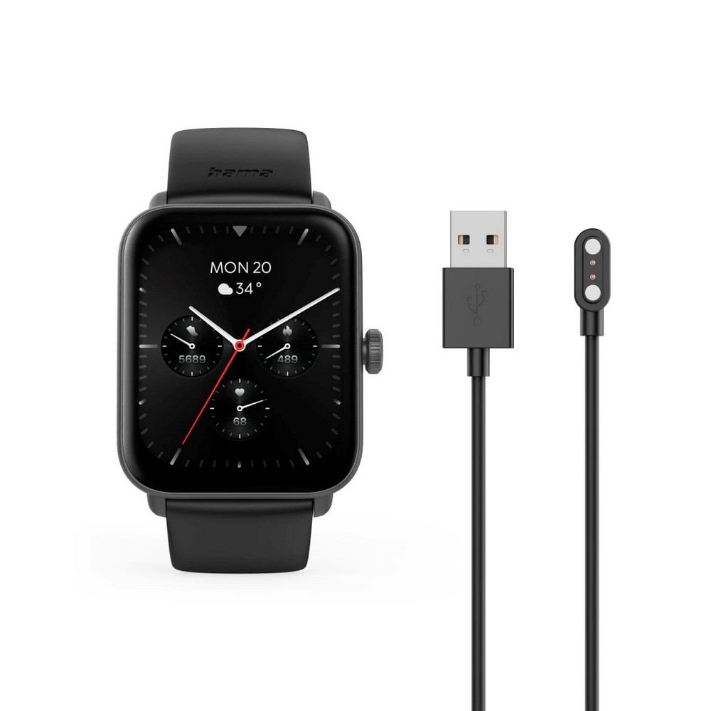 Fitness-Tracker, Smartwatch Hama 6010 GPS in Schwarz, Ansicht 7