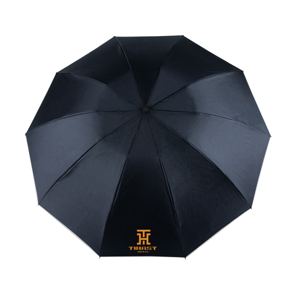 Automatischer Regenschirm Mauro Conti | Kim in Schwarz, Ansicht 9