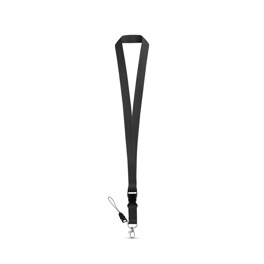 Lanyard aus Polyester | Anquetil – Schwarz