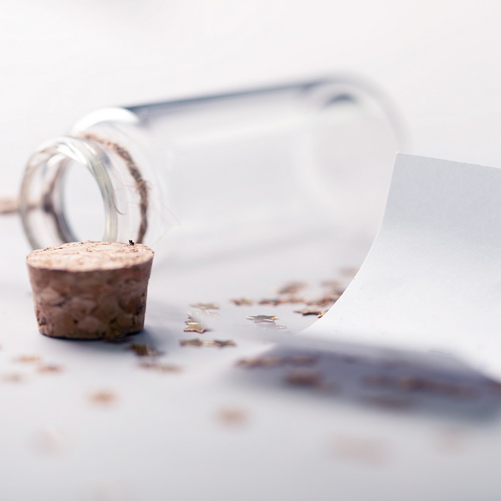 Anhänger "Flasche für Wünsche" in Neutral, Ansicht 6