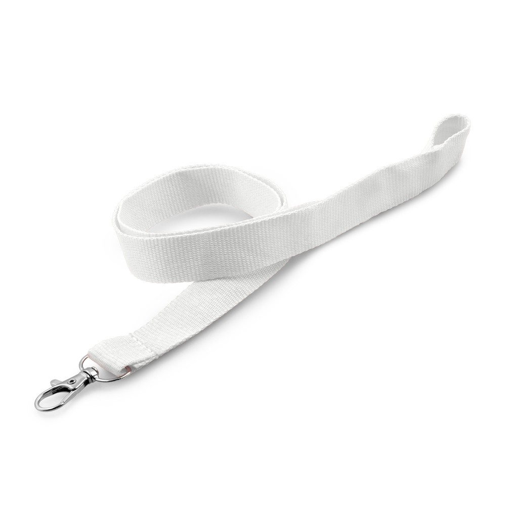 Lanyard mit Karabinerhaken | Hulda in Weiß
