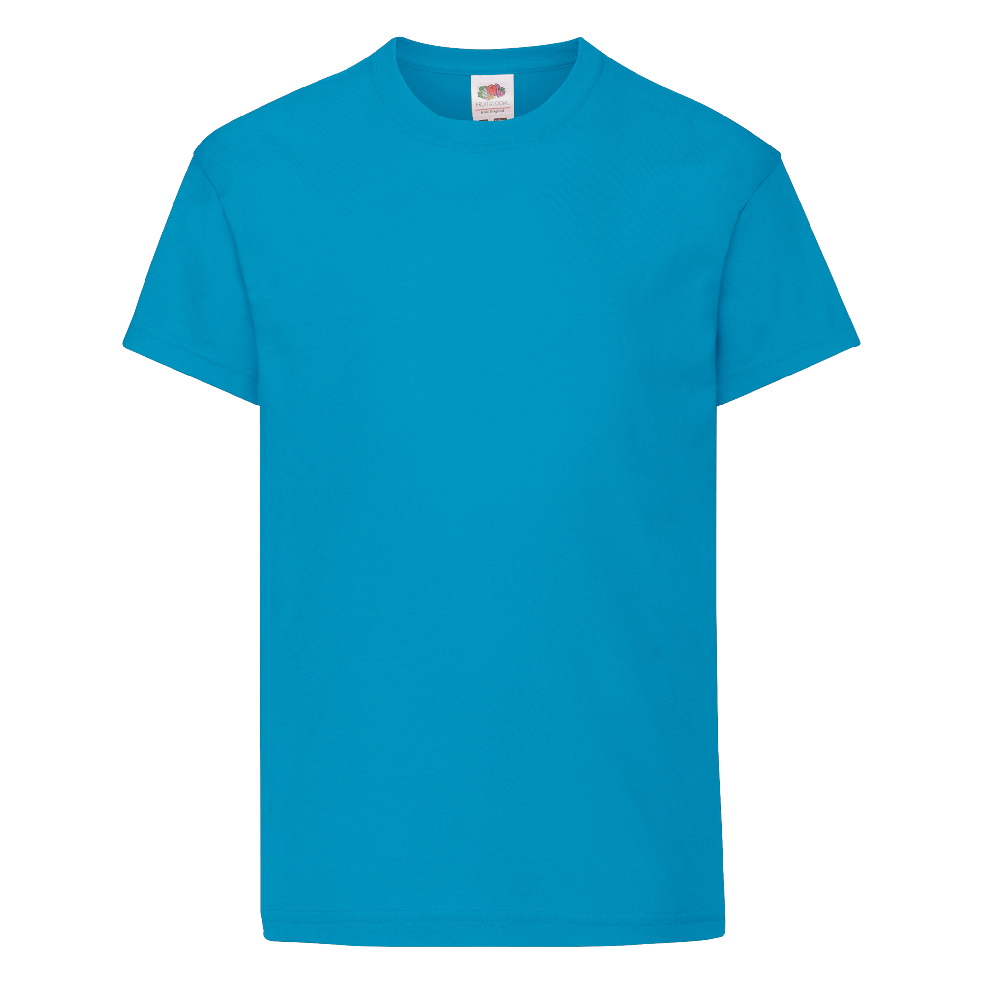 Fruit of the Loom Kinder Original T-Shirt in Azurblau